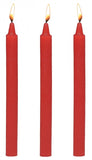 Master Series Fire Sticks Fetish Drip Candle Set Of 3 Red - iVenuss