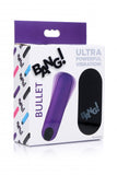 Bang! Vibrating Bullet W- Remote Control Purple