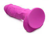 Strap U Power Pecker 7in Dildo Silicone W- Balls Pink - iVenuss