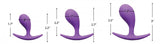 Frisky Booty Poppers Curved Silicone Anal Trainer 3pc Set