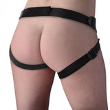 Strap U Brazen 8in Silicone Dildo W- Harness