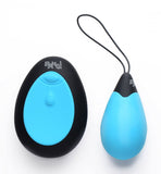 Bang! 10x Vibrating Silicone Egg W- Remote Blue