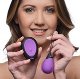 Bang! 10x Vibrating Silicone Egg W- Remote Purple