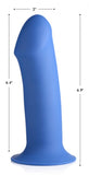 Squeeze-it Squeezable Thick Phallic Dildo- Blue