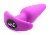 Bang! 21x Vibrating Silicone Butt Plug W- Remote Purple