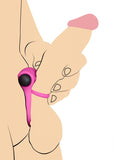 Bang! Silicone Cock Ring & Bullet W- Remote Pink