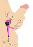 Bang! Silicone Cock Ring & Bullet W- Remote Purple