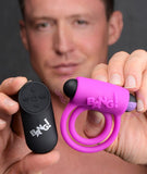 Bang! Silicone Cock Ring & Bullet W- Remote Purple