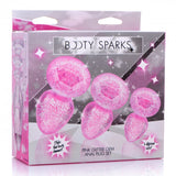 Booty Sparks Glitter Gem Anal Plug Set Pink (out Mid Sep)
