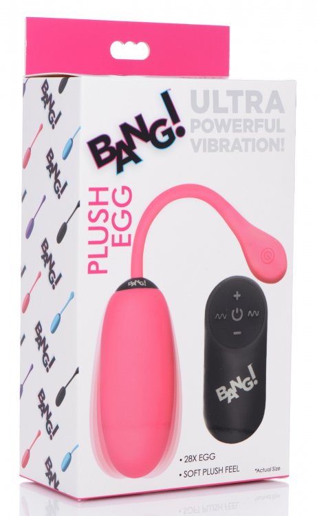 Bang! 28x Plush Egg & Remote Control Pink (out Mid Jan)