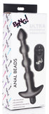 Bang! Vibrating Silicone Anal Beads & Remote Black