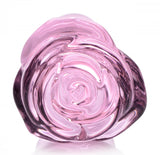 Booty Sparks Pink Rose Glass Small Anal Plug