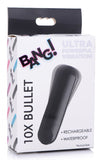 Bang! 10x Vibrating Metallic Bullet Black (out Mid Sep)