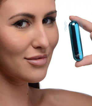 Bang! 10x Vibrating Metallic Bullet Blue (out Mid Sep)
