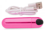 Bang! 10x Vibrating Metallic Bullet Pink (out Mid Sep)
