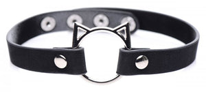 Master Series Kinky Kitty Ring Slim Choker Black(out End Apr)