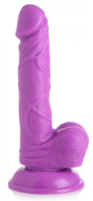 Pop 6.5in Dildo W- Balls Purple
