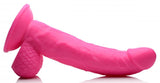 Pop 7.5in Dildo W- Balls Pink