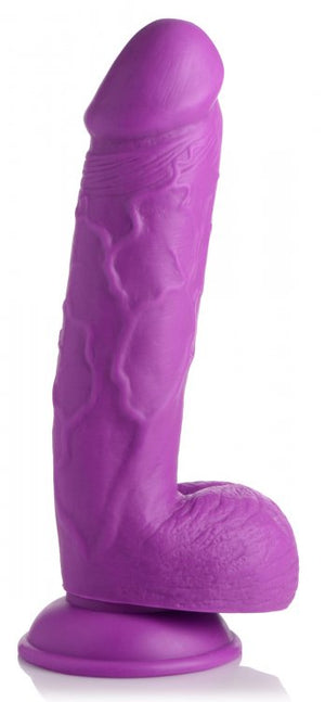 Pop 8.25in Dildo W- Balls Purple
