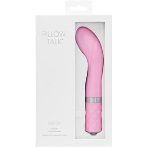 Pillow Talk Sassy G Spot Vibe W-swarovski Crystal Pink