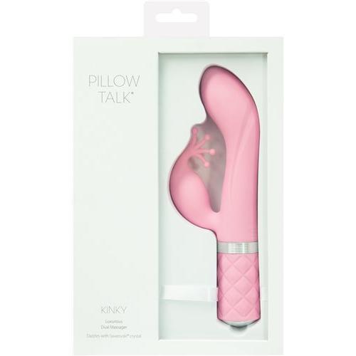 Pillow Talk Kinky Clitoral W- Swarovski Crystal Pink