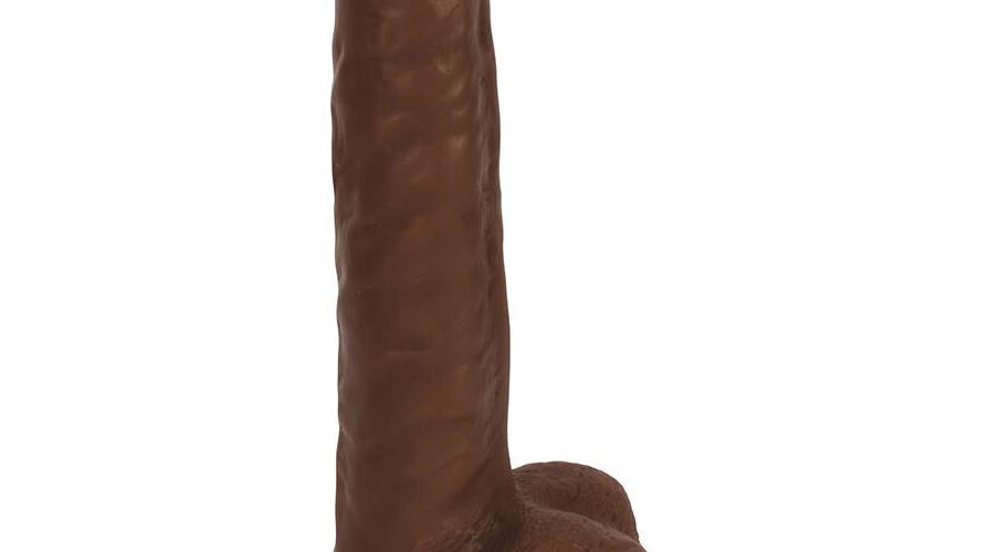 Thinz Slim Dong 8in W- Balls Chocolate