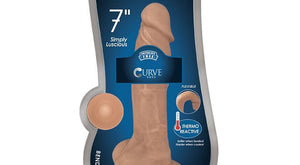 Fleshstixxx 7in Silicone Dildo W- Balls Latte