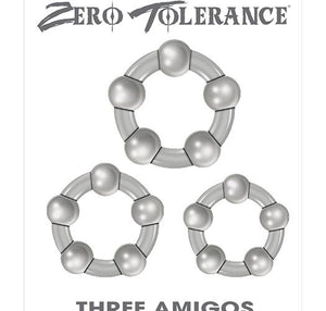 Zero Tolerance Three Amigos Cock Rings(out Feb)