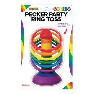 Rainbow Pecker Party Ring Toss