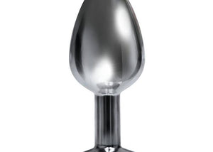 9's Silver Starter Bejeweled Stainless Steel Plug
