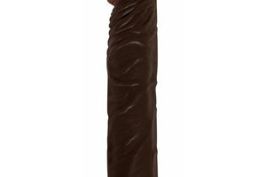 Afro American Whopper Vibrating 8in Brown