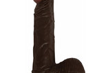 Afro American Whopper W-balls Vibrating 8in Brown