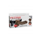 Fetish Fantasy Hollow Strap On W-ball 7 Vibrating Brown "