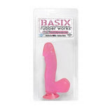Basix Rubber Works Pink 6.5in Dong W-suction Cup