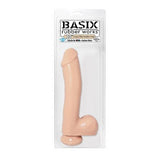 Basix Rubber Works 10in Dong W-suction Cup Flesh
