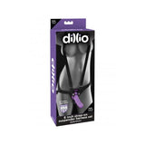 Dillio 6 Strap On Suspender Harness Set Purple "