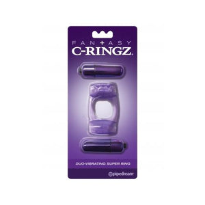 Fantasy C Ringz Duo Vibrating Super Ring Purple