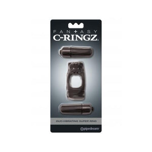 Fantasy C Ringz Duo Vibrating Super Ring Black