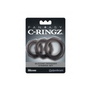 Fantasy C Ringz Silicone Designer Stamina Set Black