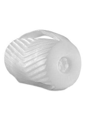 Perfect Fit Male Masturbator W- Grip Clear