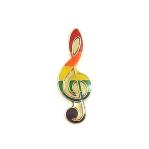 Lapel Pin Rainbow Note