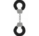 Pleasure Handcuffs Furry Black