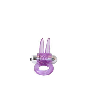 Ribbidy Rabbit Vibrating Cock Ring-purple