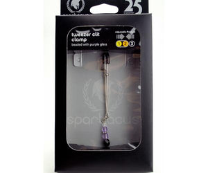 Tweezer Clit Clamp W-purple Beads