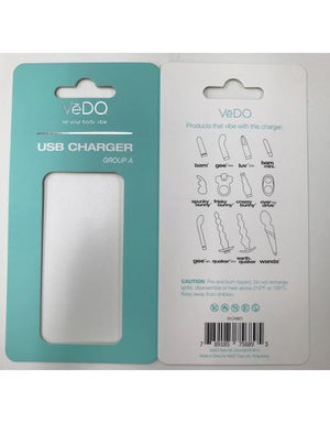 Vedo Usb Charger A (bam Gee Plus Luvplus Bam Mini Spunk Frisky Crazzy Overdrive)